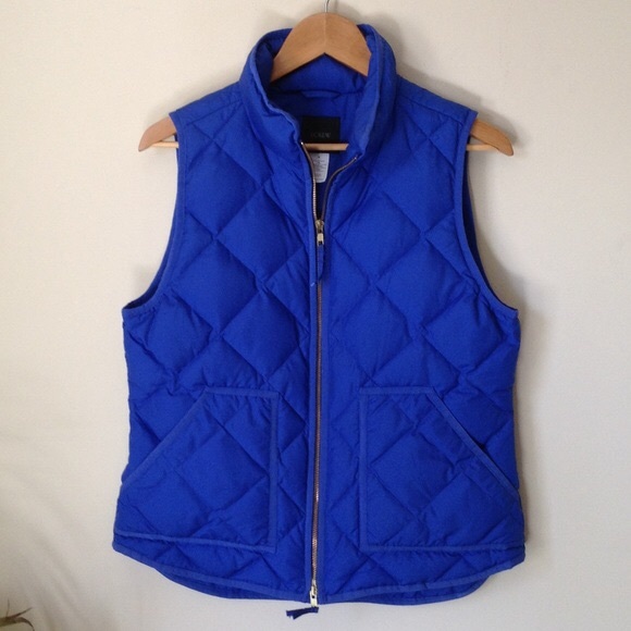 J. CREW Blue Quilted Puffer Puffy Vest (XS) - Picture 2 of 6